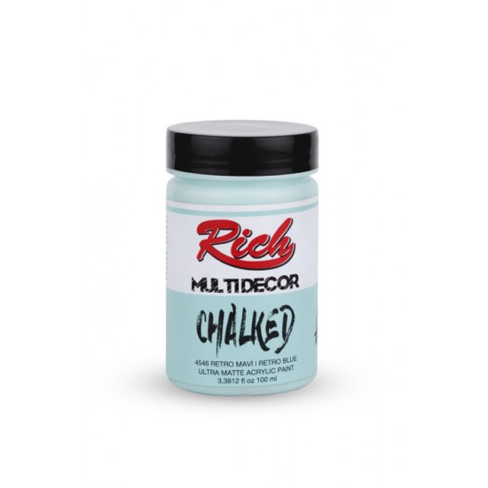 4546 Retro Blue - Multidecor Chalked Ultra Matte Acrylic Paint 100 cc