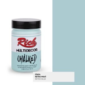 03624 Retro Blue - Rich Multidecor Chalked Ultra Matte Acrylic Paint 100 cc