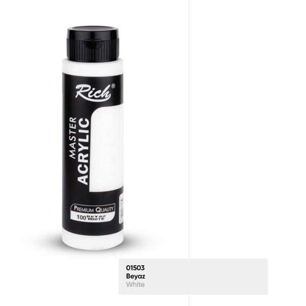 01503 White - Rich Master Acrylic Paint 500 cc