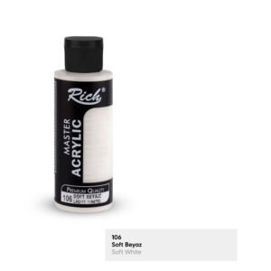 106 Soft White - Rich Master Acrylic Paint 120 cc
