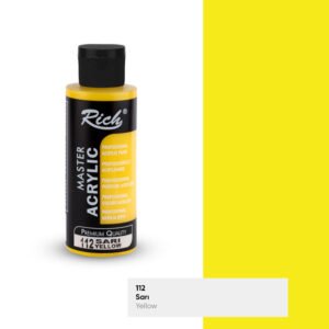112 master 112 Yellow - Rich Master Acrylic Paint 120 cc
