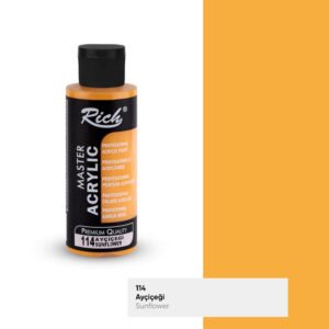 114 Sunflower 114 Sunflower - Rich Master Acrylic Paint 120 cc