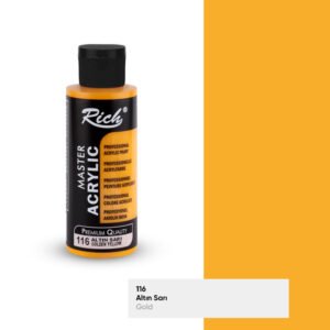 116 Golden Yellow - Rich Master Acrylic Paint 120 cc