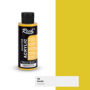 126 Mustard - Rich Master Acrylic Paint 120 cc