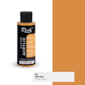127 Oxide Yellow - Rich Master Acrylic Paint 120 cc