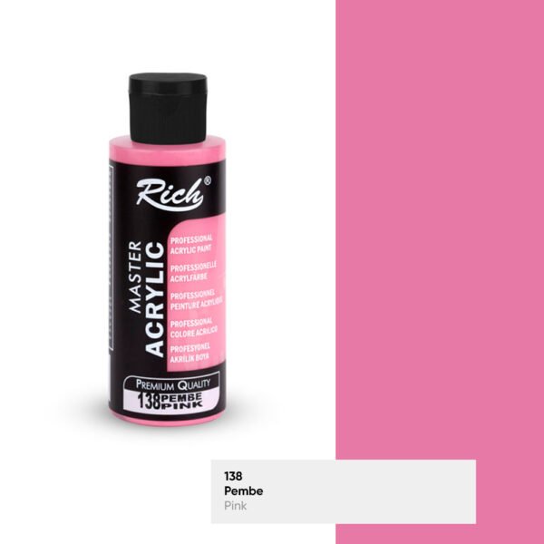138 Pink - Rich Master Acrylic Paint 120 cc