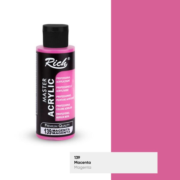 139 Magenta - Rich Master Acrylic Paint 120 cc