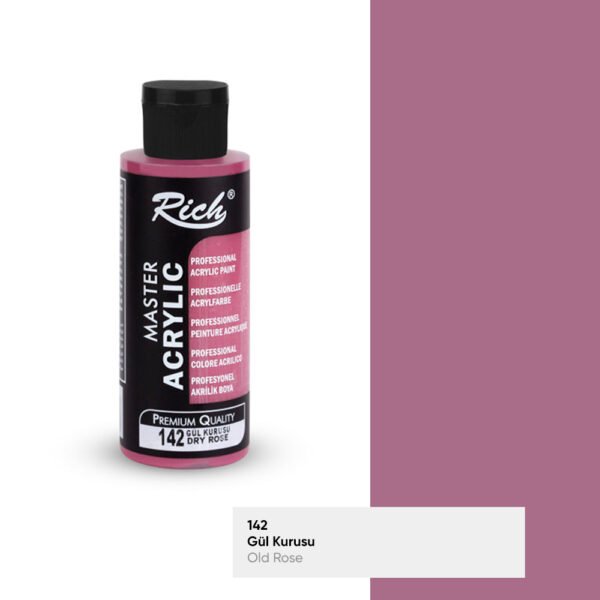 142 Dry Rose - Rich Master Acrylic Paint 120 cc