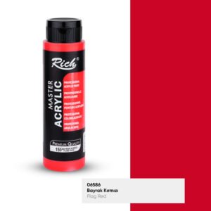 150 500 flag red 150 Flag Red - Rich Master Acrylic Paint 500 cc