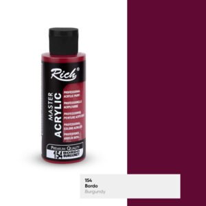 154 Burgundy - Rich Master Acrylic Paint 120 cc