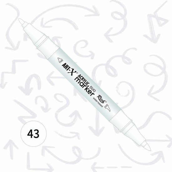 17890-43-550x550 ART-X Acrylic Marker Duo - 43 White
