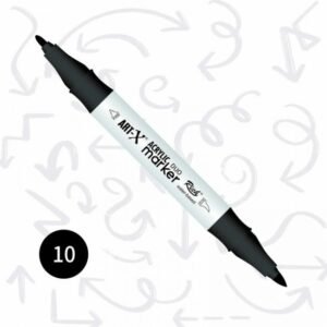 ART-X Acrylic Marker Duo - 10 Black