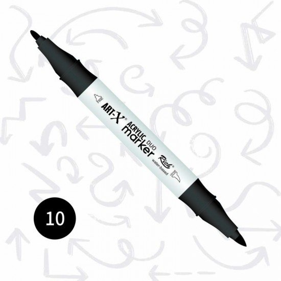 17891-10-550x550 ART-X Acrylic Marker Duo - 10 Black