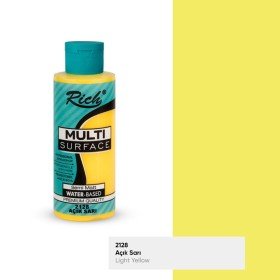 2128 Light Yellow - Rich Multi Surface Acrylic Paint 120 cc
