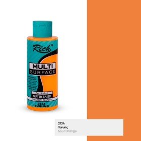 2134 Sour Orange - Rich Multi Surface Acrylic Paint 120 cc