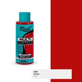 2158 Red - Rich Multi Surface Acrylic Paint 120 cc