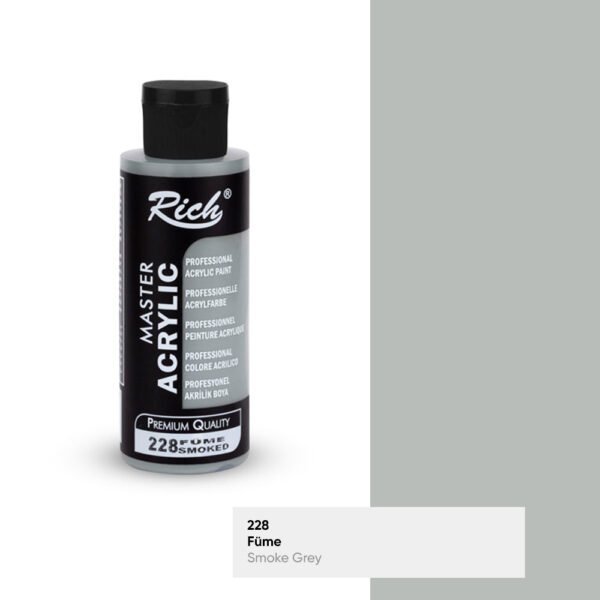 228 Smoke Grey - Rich Master Acrylic Paint 120 cc
