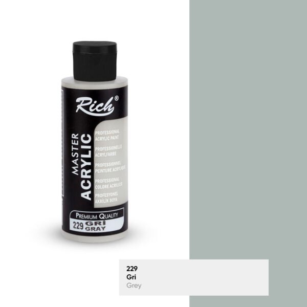 229 grey 229 Grey - Rich Master Acrylic Paint 120 cc