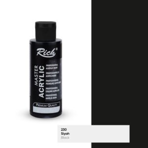 230 Black - Rich Master Acrylic Paint 120 cc