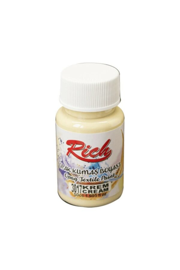 3017 fabric paint 3017 Cream - Rich Fabric Acrylic Paint 50 cc