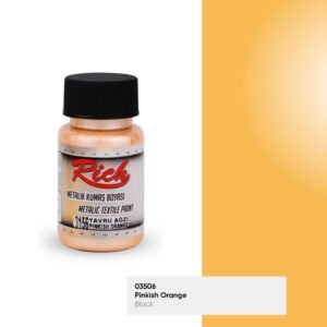 3156 Pinkish Orange - Rich Fabric Metallic Paint 50 cc