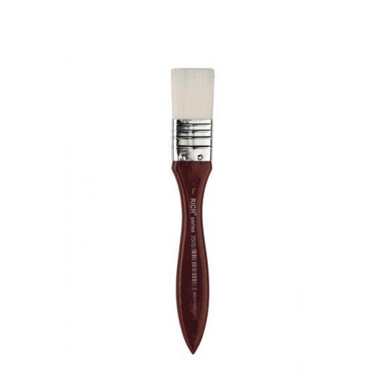 3500 White Synthetic, Maroon Handle Background Brush #1