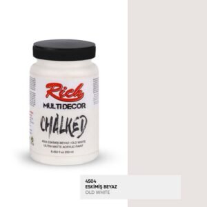 4504 Old White - Rich Multidecor Chalked Ultra Matte Acrylic Paint 250 cc