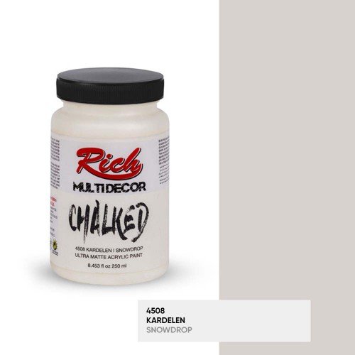 4508 Snowdrop - Rich Multidecor Chalked Ultra Matte Acrylic Paint 250 cc