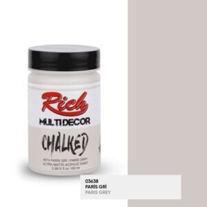 4574 Paris Grey - Rich Multidecor Chalked Ultra Matte Acrylic Paint 100 cc