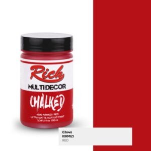 4590 4590 Red - Rich Multidecor Chalked Ultra Matte Acrylic Paint 250 cc