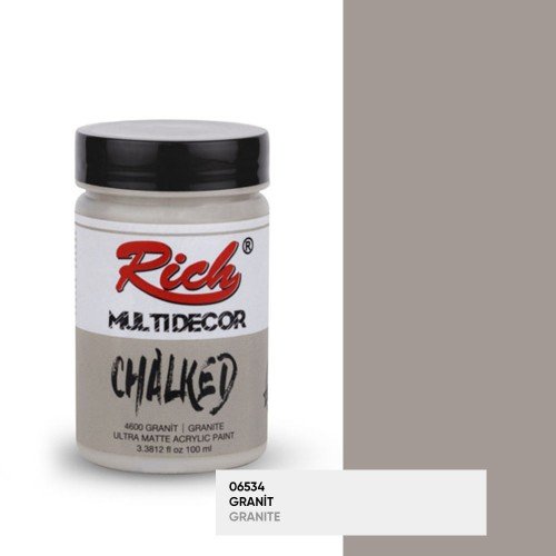 4600 Granite - Rich Multidecor Chalked Ultra Matte Acrylic Paint 100 cc