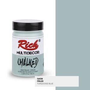 4608 chalked 100 cc 4608 Firuze - Rich Multidecor Chalked Ultra Matte Acrylic Paint 100 cc