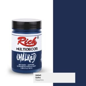 4612 4612 Sapphire - Rich Multidecor Chalked Ultra Matte Acrylic Paint 100 cc