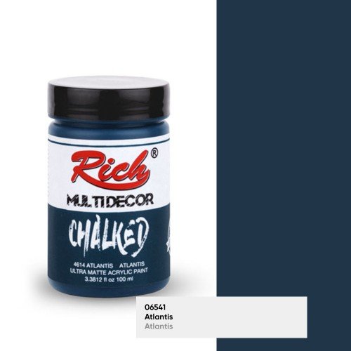 4614 Atlantis - Rich Multidecor Chalked Ultra Matte Acrylic Paint 100 cc