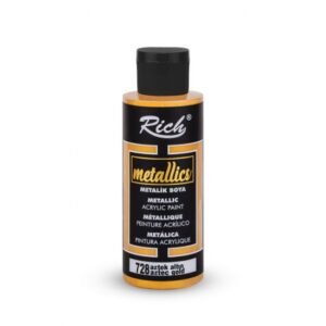 Aztek gold 728 Aztec Gold - Rich Metallic Acrylic Paint 70 cc