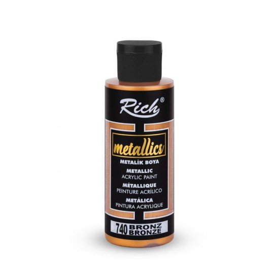 740 Bronze - Rich Metallic Acrylic Paint 70 cc
