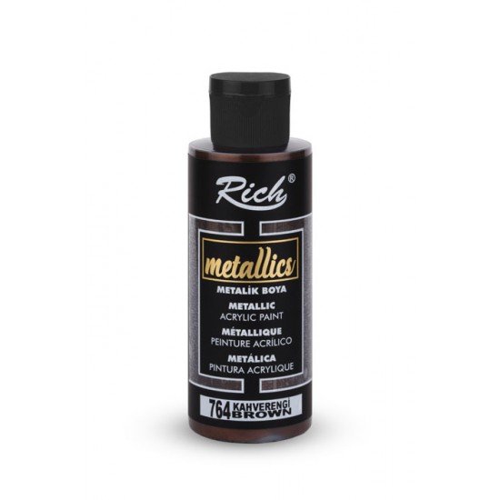 764 Brown - Rich Metallic Acrylic Paint 70 cc