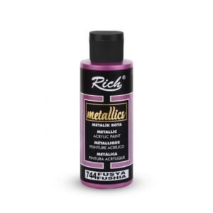 Fushia 744 Fuchsia - Rich Metallic Acrylic Paint 70 cc