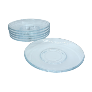 Glass Plates Clear Glass Plate Set 6 - 17 cm