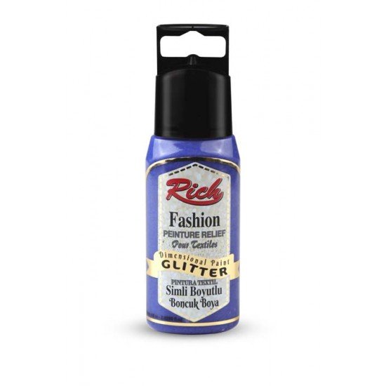 966 Blue Dimensional Glitter Paint 60 cc