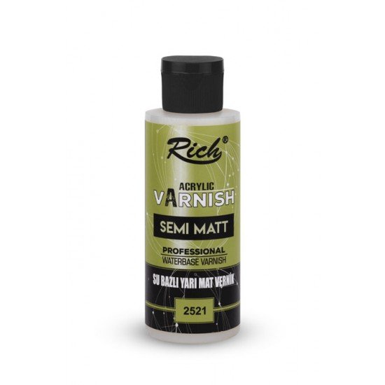 01723 Rich Water Based Varnish Semi Matt 120 cc