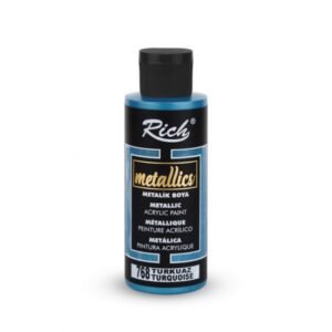 Turquoise 768 Turquoise - Rich Metallic Acrylic Paint 70 cc