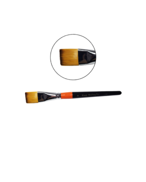 KS Flat Head High Quality Synthetic Hair Brush No. 8