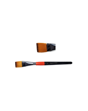 KS Flat Head High Quality Synthetic Hair Brush No. 7