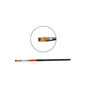 KS Flat Head High Quality Synthetic Hair Brush No. 2