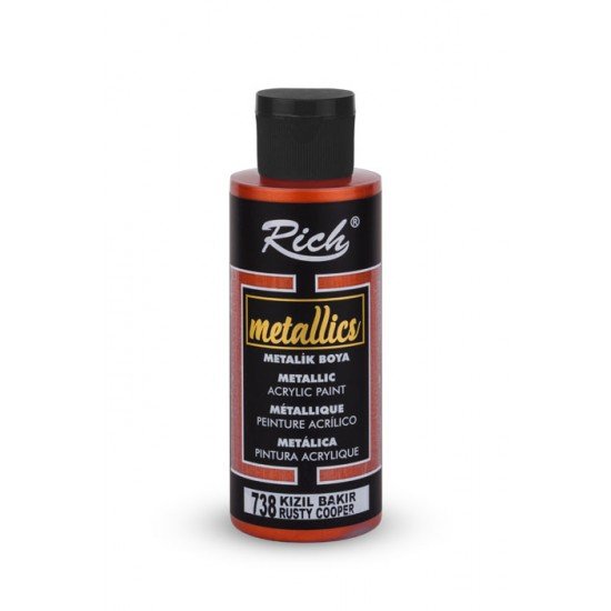 copper 736 Copper - Rich Metallic Acrylic Paint 70 cc