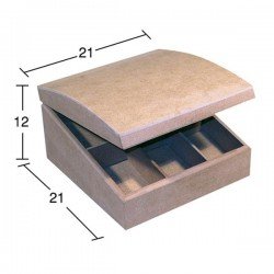 k-216-bombe-cay-kutusu Curved Tea Box - KU216