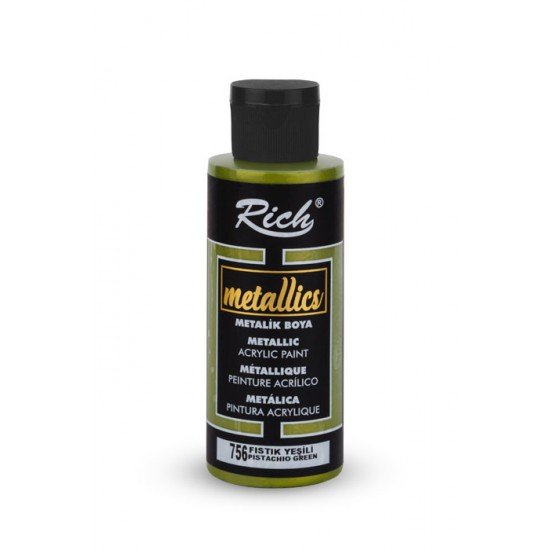 03976 Pistachio Green - Rich Metallic Acrylic Paint 120 cc