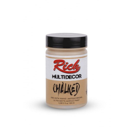 03642 Antique Brown - Rich Multidecor Chalked Ultra Matte Acrylic Paint 100 cc