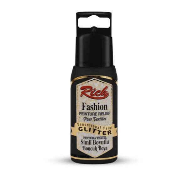 990 Black Dimensional Glitter Paint 60 cc